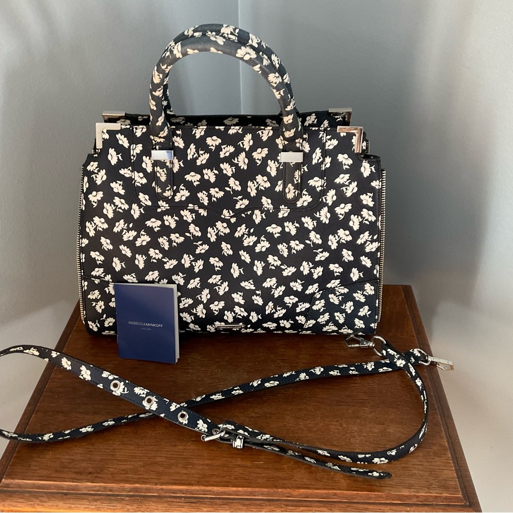*final price Rebecca Minkoff Amorous Black/White Floral